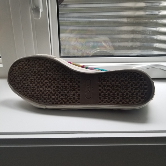 Coach Poppy Dee sneakers tennis shoes sz 8.5B - Picture 5 of 5